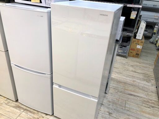 中古美品　日立　2021年製　154L ２ドア冷凍冷蔵庫　RL-154NA
