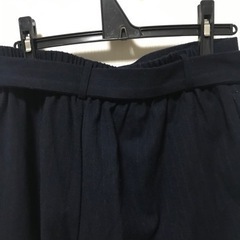 ワイドパンツ　紺　ネイビーの画像