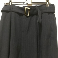 ワイドパンツ　紺　ネイビーの画像
