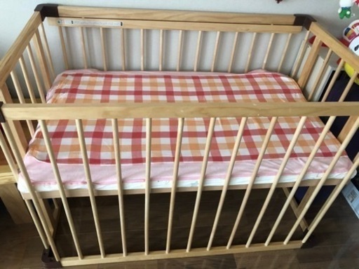 ファルスカ ベッドサイドベッド03(添い寝安全ベルト付)