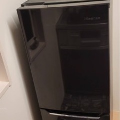 【12/9までに引き取り】冷蔵庫 幅48cm 150L ブラック...