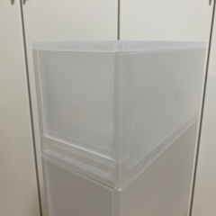 無印良品　ポリプロピレンストッカー　キャスター付の画像