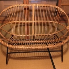チェア　2人掛け　アジアン家具