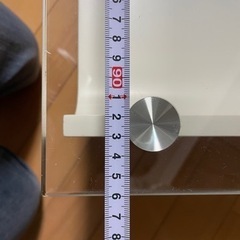 ガラステーブル　ホワイトの画像