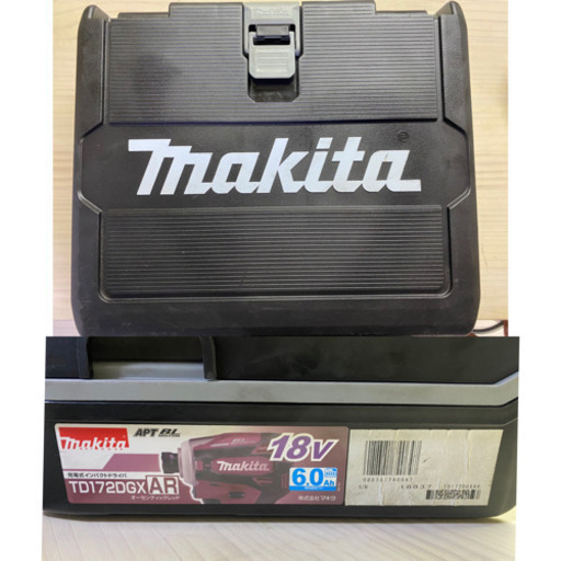 中古　マキタ　TD172 18V 充電式 インパクトドライバ　フルセット