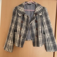 チェック柄　ジャケット　11号の画像