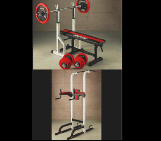 トレーニングマシーンセット　懸垂マシーン　ベンチプレス