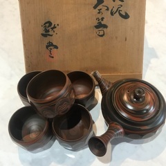 店内販売で完売です。耀泥茶器　黙堂　5客セット