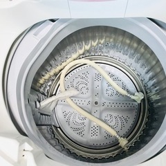 綺麗🌟5.５キロ🌟洗濯機🌟SHARP😻パステルピンク💫清掃済😻の画像