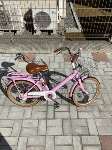 18インチ　子供用自転車　ピンク