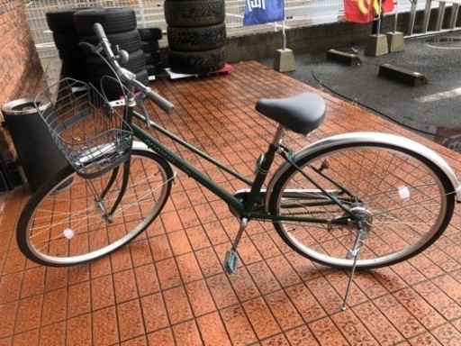 美品‼︎   自転車　ママチャリ　27インチ　グリーン　AMADEUS   人気商品　現品限り