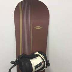 ♪【値下げしました】SIMS スノーボード板 ビンディング付 全長148㎝ ウインタースポーツ スノボ (NF211027) 303-260 Wの画像