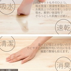 新品未使用品　珪藻土バスマットの画像