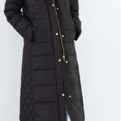ロングダウンコートMサイズ。ブラック。の画像
