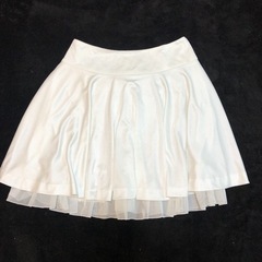 ★セシルマクビー★シフォン×サテンフレアスカート