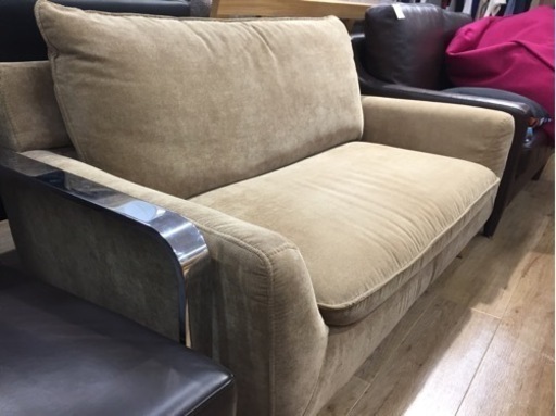 ニトリの2人掛けソファー（ブラウン）です。【トレファク東大阪店】