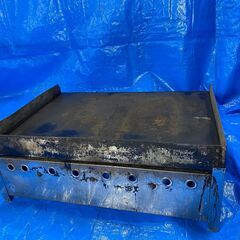 【中古】業務用 LPガス グリドル 　W600 D450(+17...