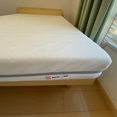 IRIS ベッドフレーム セミダブル + イケア IKEA マールフォルス フォームマットレスの画像