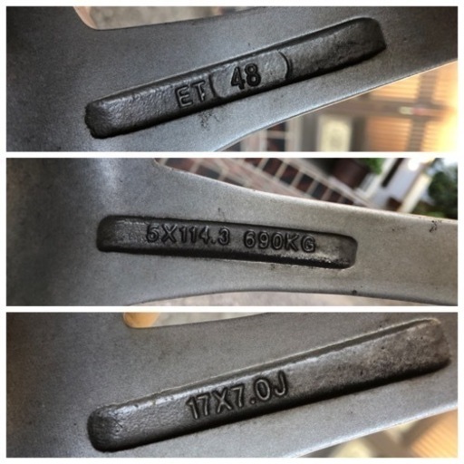 スタッドレスホイールセット　215/60/17