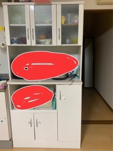 食器棚　こたつ　洗濯機　テレビ　机　カーテンセット