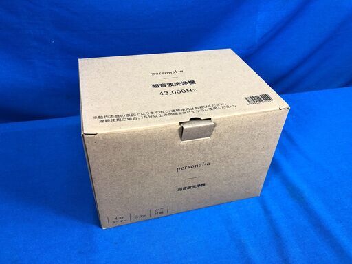 【動作保証あり】Personal-α PR-43000WT 超音波洗浄器 ウルトラソニッククリーナー【管理KRK533】