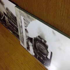 木製写真パネル　SL（蒸気機関車）・ベンツ　３枚セットの画像