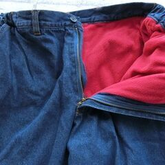 Franco Collezioni フランコ・コレツィオーニ 裏フリース 脇シャーリングデニムパンツ ソフトブルー サイズ選べる LL～3L 股下65cmの画像