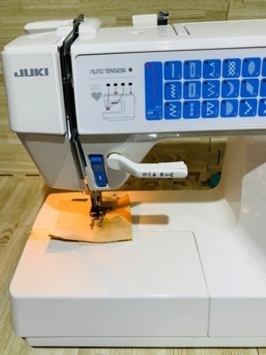 未使用品】革縫い、8番糸対応 ジューキCPUミシン HZL7700 頑丈 未使用品 自動糸切 文字模様 厚地もOK