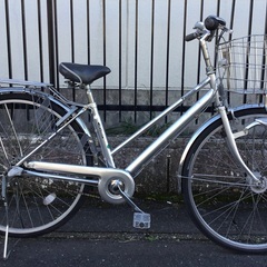 ＜整備・良品＞パナソニック・27インチ自転車・内装3段変速 一文字ハンドル・LEDライト・お手入れ済・不要自転車無料引取りあり