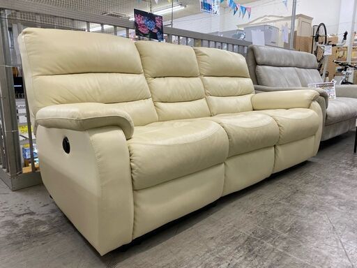 【愛品館 江戸川店】ニトリ ３P電動ソファ ID：156-018200-007
