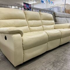 【愛品館 江戸川店】ニトリ ３P電動ソファ ID：156-018200-007