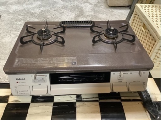 【リサイクルサービス八光　田上店　安心の3か月保証　配達・設置OK】パロマ　IC-N86KHA-R　ガステーブルコンロ　都市ガス用　右強火タイプ
