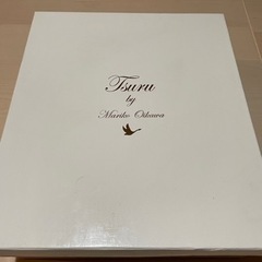 【美品】TSURU by MARIKO OIKAWA 　リアルファー付き　ハイヒール　ブラック　正規箱・ヒール交換ゴム付の画像