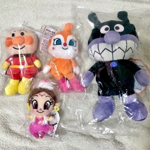 〈お値下げ可・条件あり〉ディズニー アンパンマン など ぬいぐるみ マスコット まとめ売り7点 セット