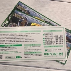 城島高原パーク　入場券4名分の画像