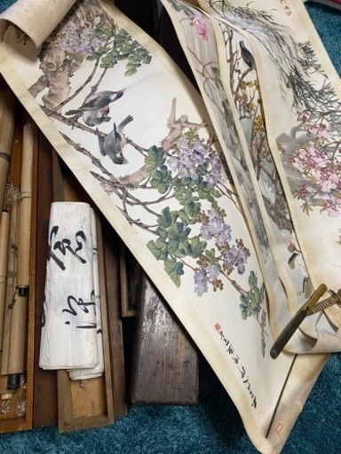 旧家 蔵出 海軍帽子 骨董 掛け軸 コレクション 戦争資料