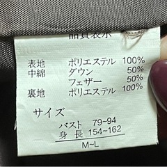 【中古】ロング？ダウンコート（赤茶色）の画像