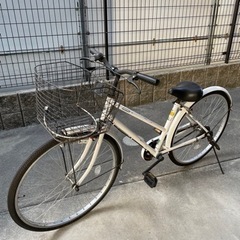 『受付終了しました』自転車26インチ　ホワイト