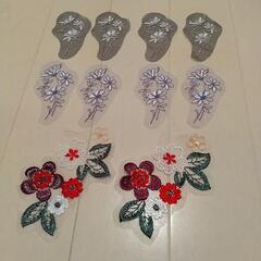 刺繍レースフラワー まとめ売り １０枚