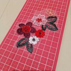 刺繍レースフラワー まとめ売り １０枚の画像