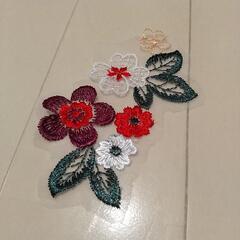 刺繍レースフラワー まとめ売り １０枚の画像