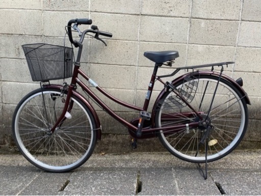 【整備済自転車】26インチ変速なし　美品❗️スペアキーあり　アサヒサイクル製　若林自転車　膳所店　SALE❗️