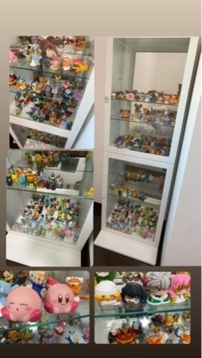 ポケモン\u0026鬼滅ソフビ100体以上\u0026コレクション棚