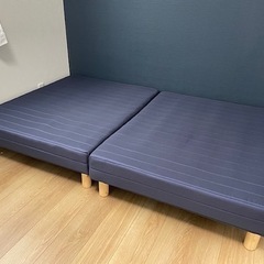 【受け渡し先決定しました】セミダブルベッド 脚付きマットレスベッド