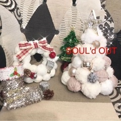 ♡ふわふわ毛糸玉ホワイトリース♡の画像