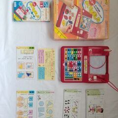 幼児知的玩具４点セット　お絵かきや、積み木、パズル感覚で文字がお...