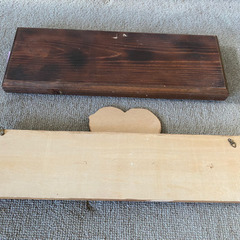 ⑧⑨welcomeボード　カントリー風　自作　380×135 厚み35mmの画像