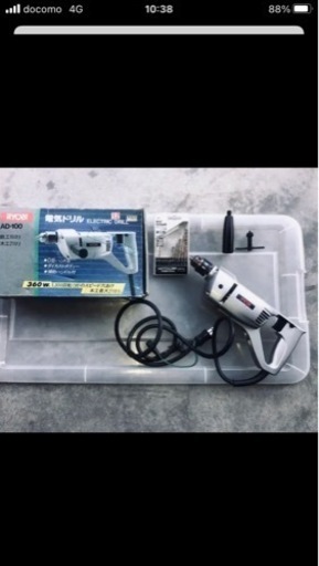 電気ドリル　動作品　RYOBI  箱付き