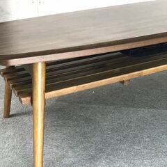 商談中】☆木製折れ脚 棚付きこたつ120WNT 【新品】☆