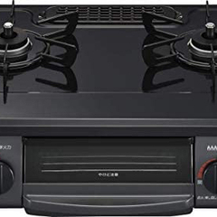 Rinnai - 【中古：美品】KG34NBKL-13A ブラック　都市ガス Amazon | リンナイ ガステーブル 水がいらない片面焼グリル 都市